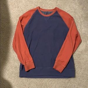 LL Bean Pink and Blue Long Sleeve Shirt